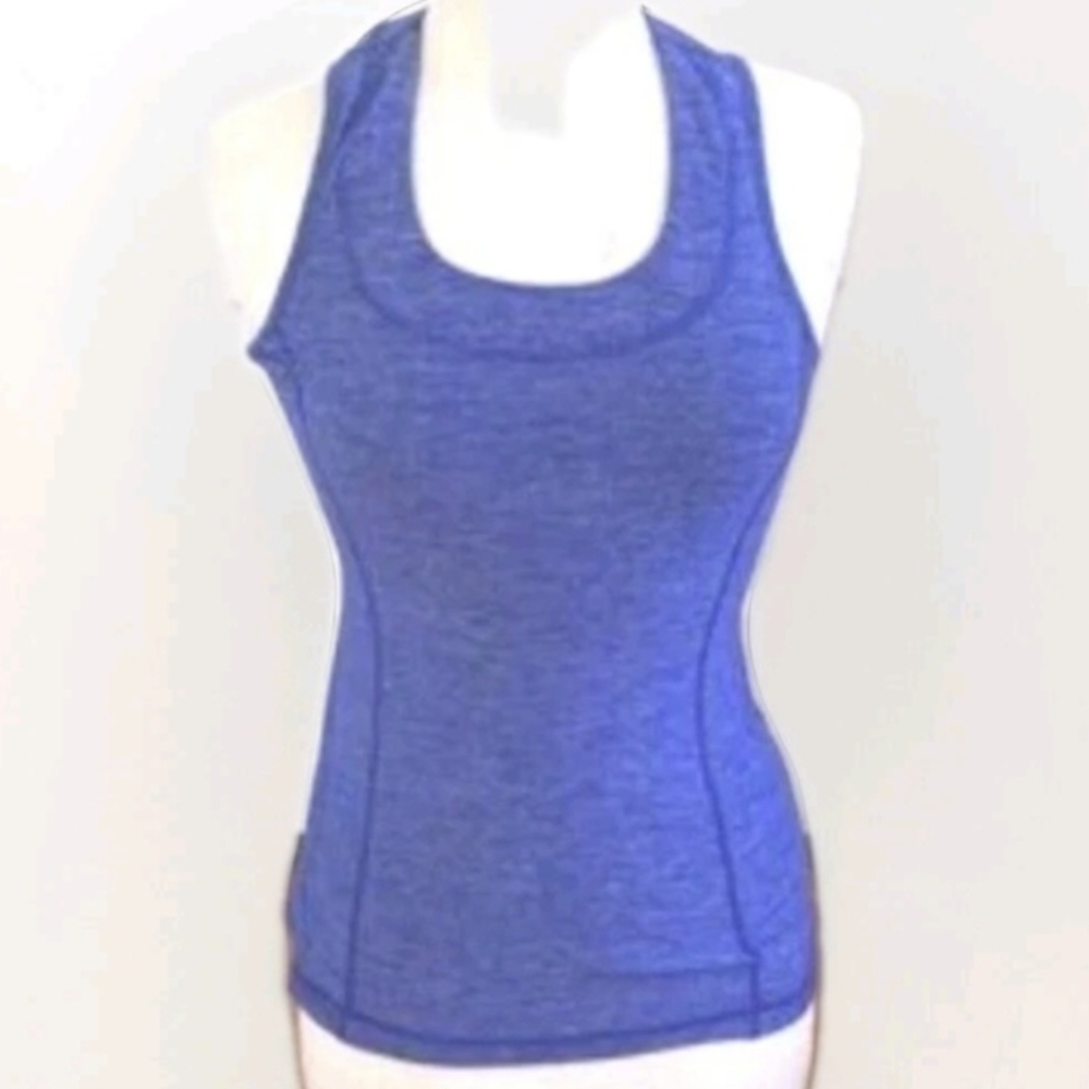 Lululemon Dash Tank II Heathered Royalty Blue Women's Size 10